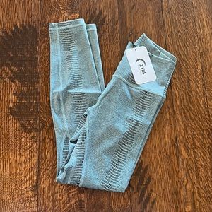 ZYIA Teal Everglades Supreme Hi-Rise Leggings